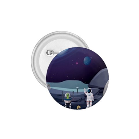 Alien Astronaut Scene 1.75  Buttons from ArtsNow.com Front