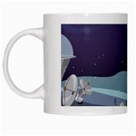 Alien Astronaut Scene White Mug
