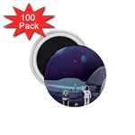 Alien Astronaut Scene 1.75  Magnets (100 pack) 
