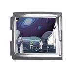 Alien Astronaut Scene Mega Link Italian Charm (18mm)