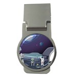 Alien Astronaut Scene Money Clips (Round) 