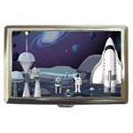 Alien Astronaut Scene Cigarette Money Case