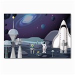 Alien Astronaut Scene Postcard 4 x 6  (Pkg of 10)