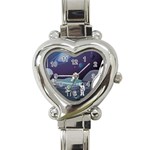 Alien Astronaut Scene Heart Italian Charm Watch