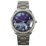 Alien Astronaut Scene Sport Metal Watch