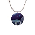 Alien Astronaut Scene 1  Button Necklace
