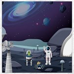 Alien Astronaut Scene Canvas 16  x 16 