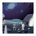 Alien Astronaut Scene Medium Glasses Cloth