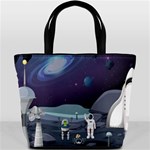 Alien Astronaut Scene Bucket Bag