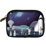 Alien Astronaut Scene Digital Camera Leather Case
