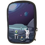 Alien Astronaut Scene Compact Camera Leather Case