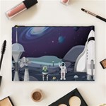 Alien Astronaut Scene Cosmetic Bag (Large)