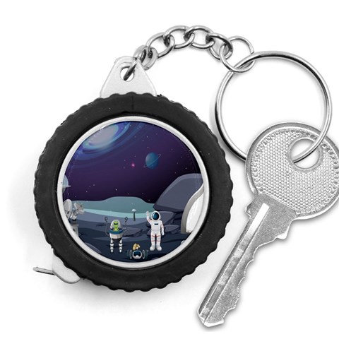 Alien Astronaut Scene Measuring Tape from ArtsNow.com Front