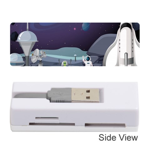 Alien Astronaut Scene Memory Card Reader (Stick) from ArtsNow.com Front