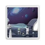 Alien Astronaut Scene Memory Card Reader (Square)