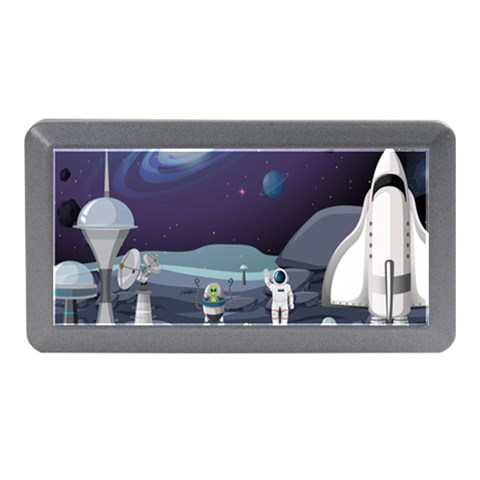 Alien Astronaut Scene Memory Card Reader (Mini) from ArtsNow.com Front