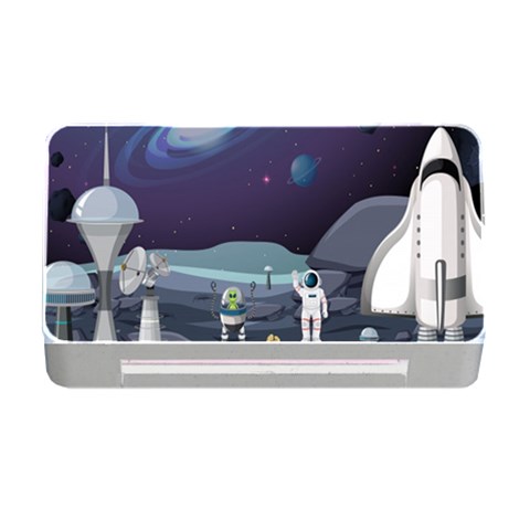 Alien Astronaut Scene Memory Card Reader with CF from ArtsNow.com Front