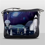 Alien Astronaut Scene Messenger Bag