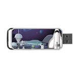 Alien Astronaut Scene Portable USB Flash (One Side)