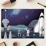 Alien Astronaut Scene Cosmetic Bag (XXL)