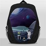 Alien Astronaut Scene Backpack Bag