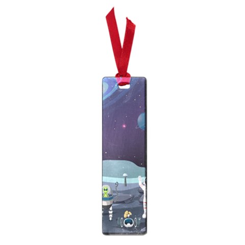 Alien Astronaut Scene Small Book Marks from ArtsNow.com Front