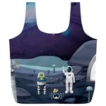 Alien Astronaut Scene Full Print Recycle Bag (XL)