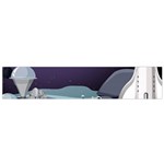 Alien Astronaut Scene Small Premium Plush Fleece Scarf