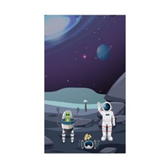 Alien Astronaut Scene Duvet Cover Double Side (Single Size) from ArtsNow.com Back