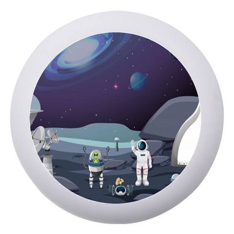 Alien Astronaut Scene Dento Box with Mirror from ArtsNow.com Front