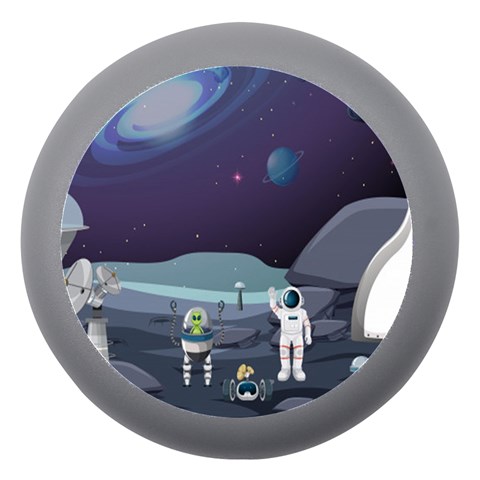 Alien Astronaut Scene Dento Box with Mirror from ArtsNow.com Front