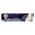 Alien Astronaut Scene Banner and Sign 4  x 1 