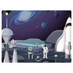 Alien Astronaut Scene Premium Plush Fleece Blanket (Extra Small)