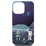 Alien Astronaut Scene iPhone 14 Pro Max Black UV Print Case
