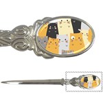 Seamless Pattern Cute Cat Cartoons Letter Opener