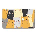 Seamless Pattern Cute Cat Cartoons Magnet (Rectangular)