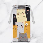 Seamless Pattern Cute Cat Cartoons Jewelry Bag