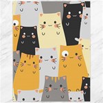 Seamless Pattern Cute Cat Cartoons Canvas 12  x 16 