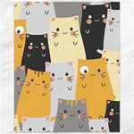 Seamless Pattern Cute Cat Cartoons Canvas 16  x 20 