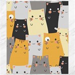 Seamless Pattern Cute Cat Cartoons Canvas 20  x 24 