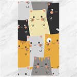 Seamless Pattern Cute Cat Cartoons Canvas 40  x 72 