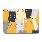 Seamless Pattern Cute Cat Cartoons Plate Mats