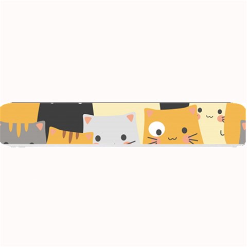 Seamless Pattern Cute Cat Cartoons Small Bar Mat from ArtsNow.com 24 x4  Bar Mat