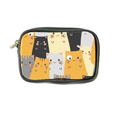 Seamless Pattern Cute Cat Cartoons Coin Purse from ArtsNow.com Front