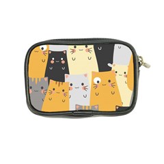 Seamless Pattern Cute Cat Cartoons Coin Purse from ArtsNow.com Back