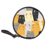 Seamless Pattern Cute Cat Cartoons Classic 20-CD Wallets