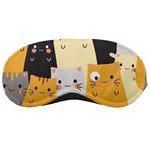 Seamless Pattern Cute Cat Cartoons Sleep Mask