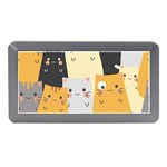 Seamless Pattern Cute Cat Cartoons Memory Card Reader (Mini)