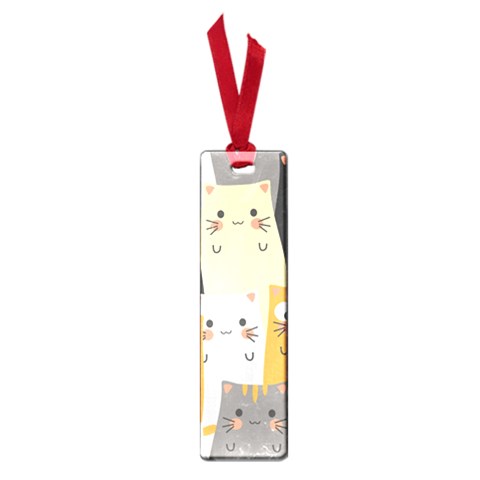 Seamless Pattern Cute Cat Cartoons Small Book Marks from ArtsNow.com Front