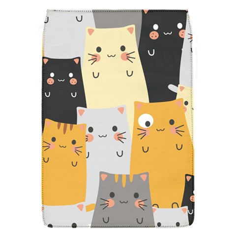 Seamless Pattern Cute Cat Cartoons Removable Flap Cover (S) from ArtsNow.com Front